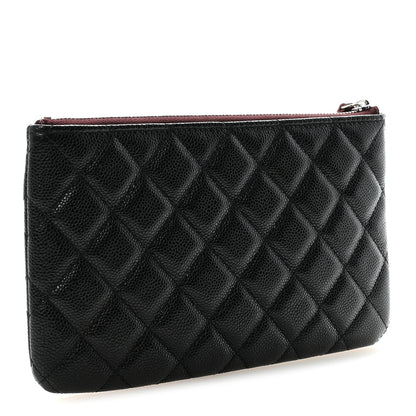 Chanel Caviar Quilted Cosmetic Case Black 3 of 8