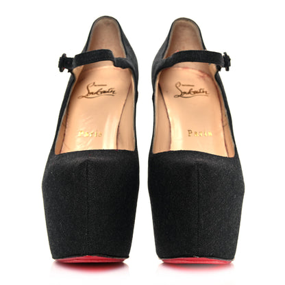 Christian Louboutin Flannel Lady Daf 160 Pumps 36.5 Black 2 of 12