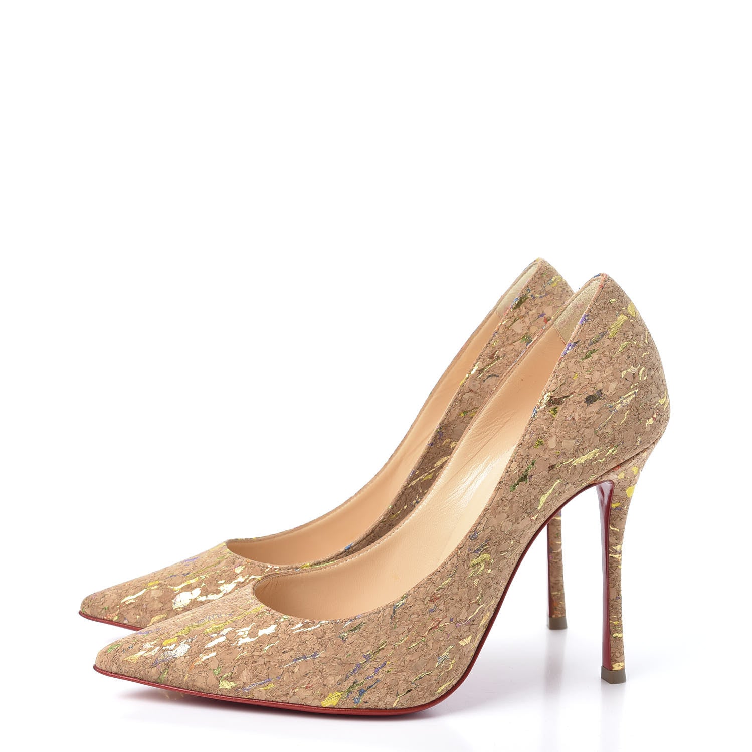 Christian Louboutin Liege Lame Decoltish 100 Pumps 37 Multicolor 3 of 10