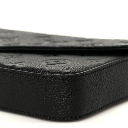 Louis Vuitton Empreinte Pochette Felicie Chain Wallet Black 15 of 15