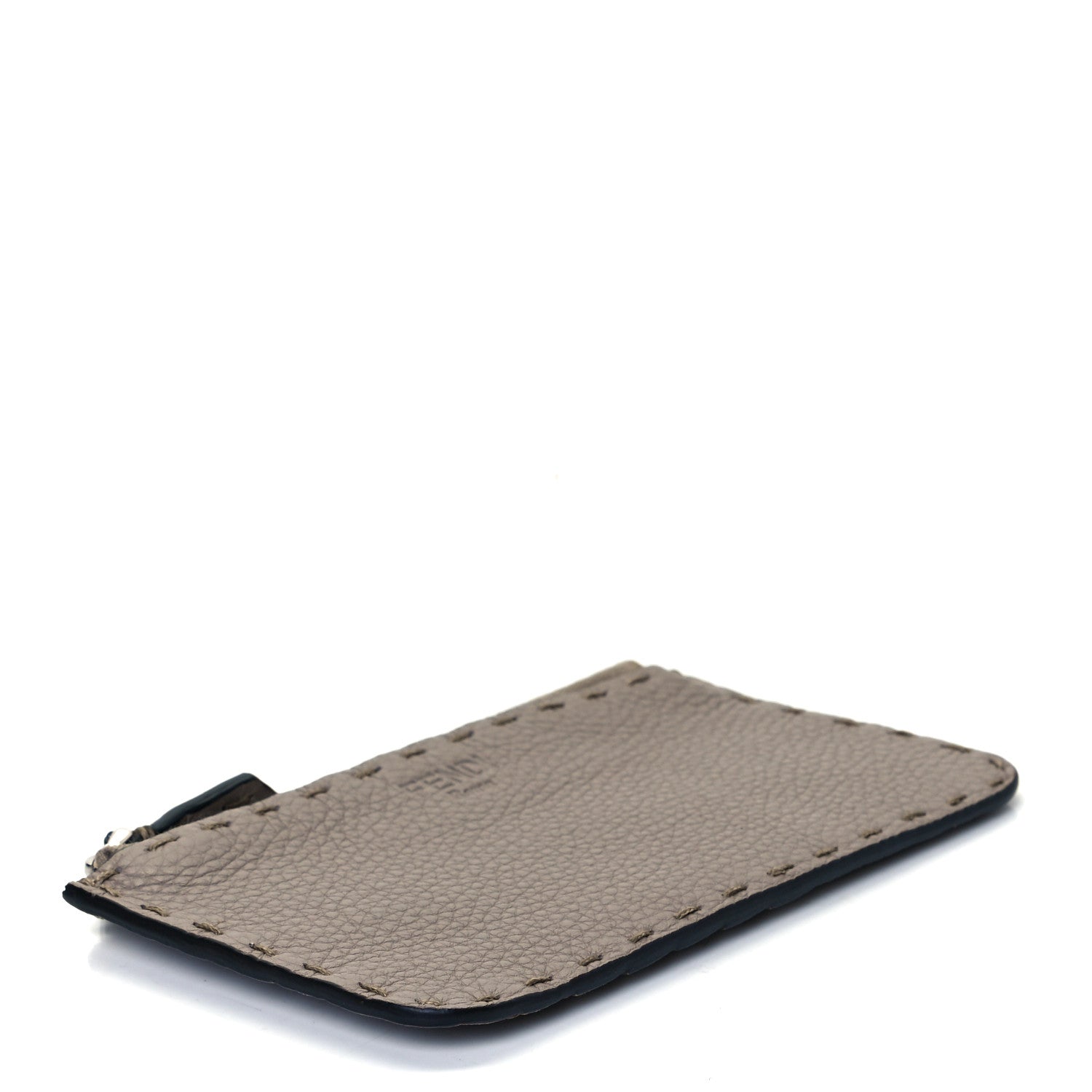 Fendi Cuoio Romano Selleria Zip Card Holder Corda 5 of 7