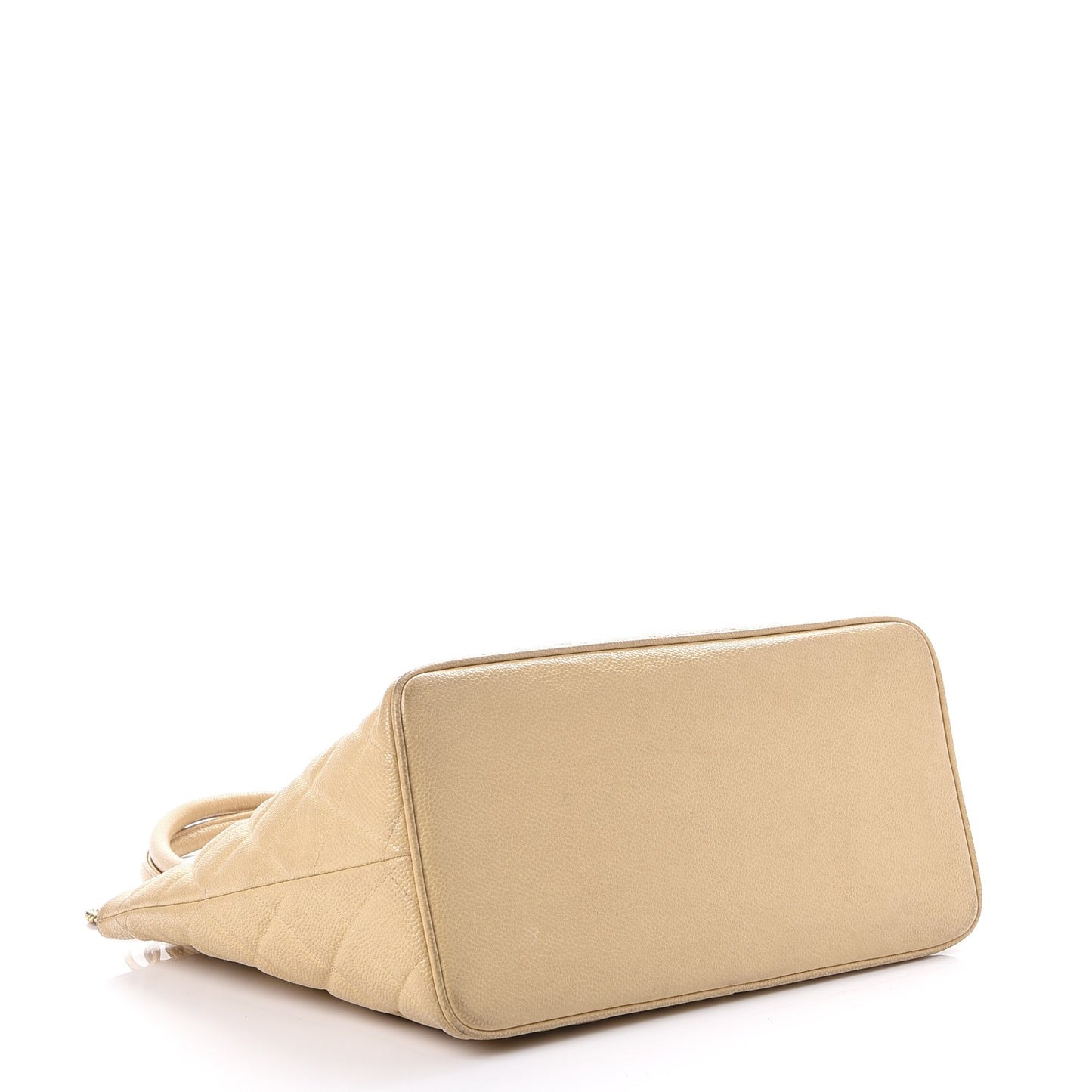 Caviar Quilted Medallion Tote Beige