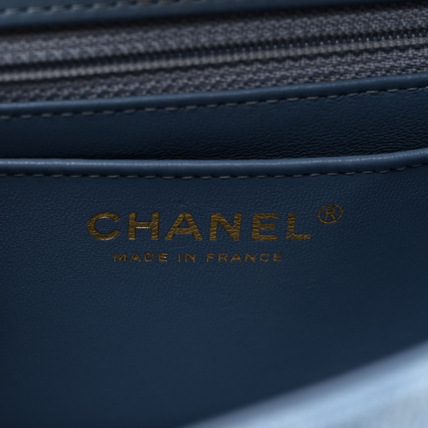 Chanel Printed Denim Quilted Mini Rectangular Flap Light Blue 6 of 10