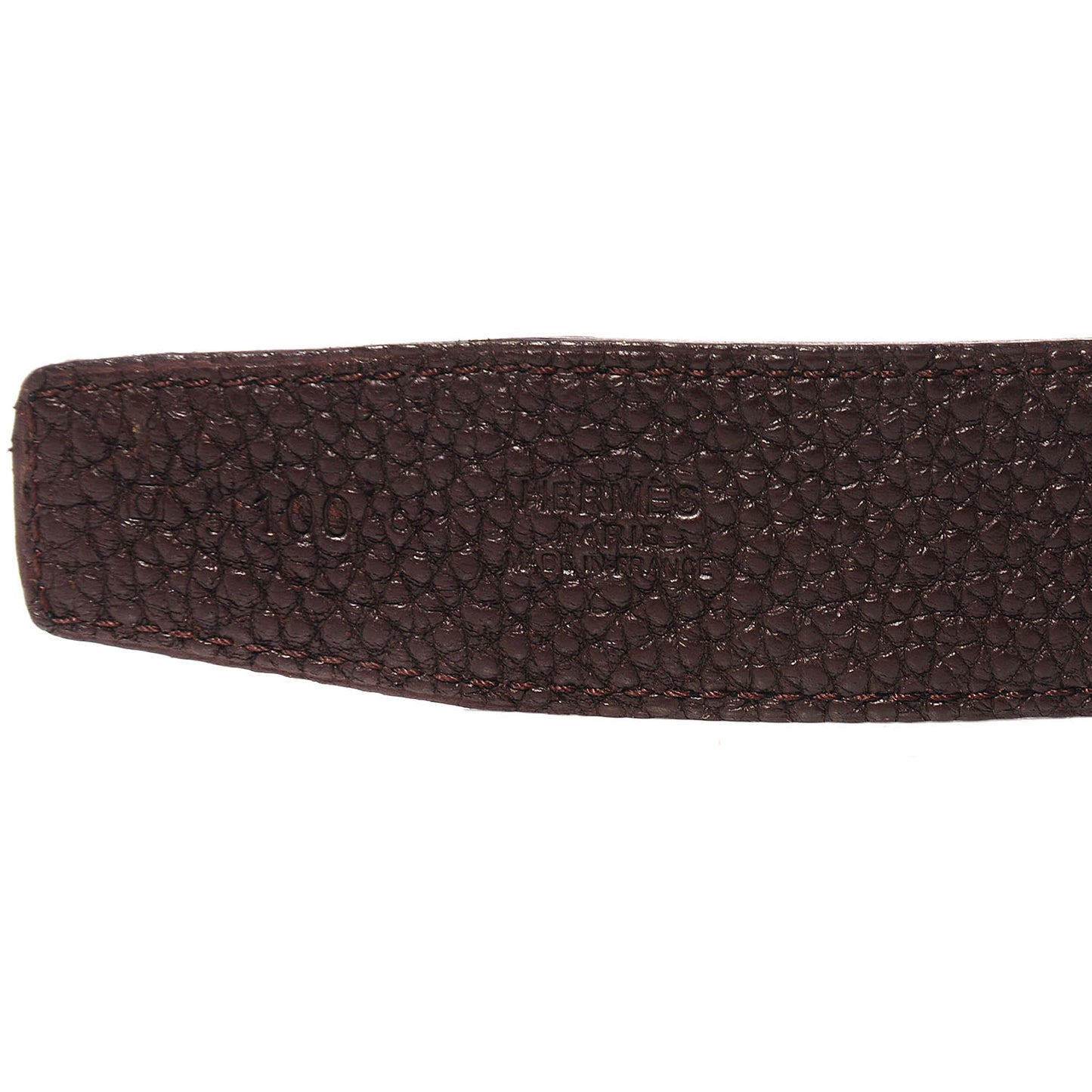 Togo Box 32mm H Belt 100 Chocolate Black