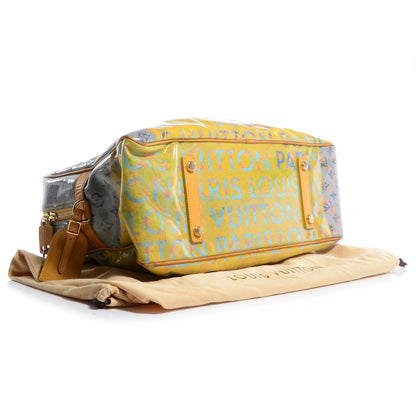 Louis Vuitton Monogram Pulp Defile Weekender GM Yellow 4 of 7