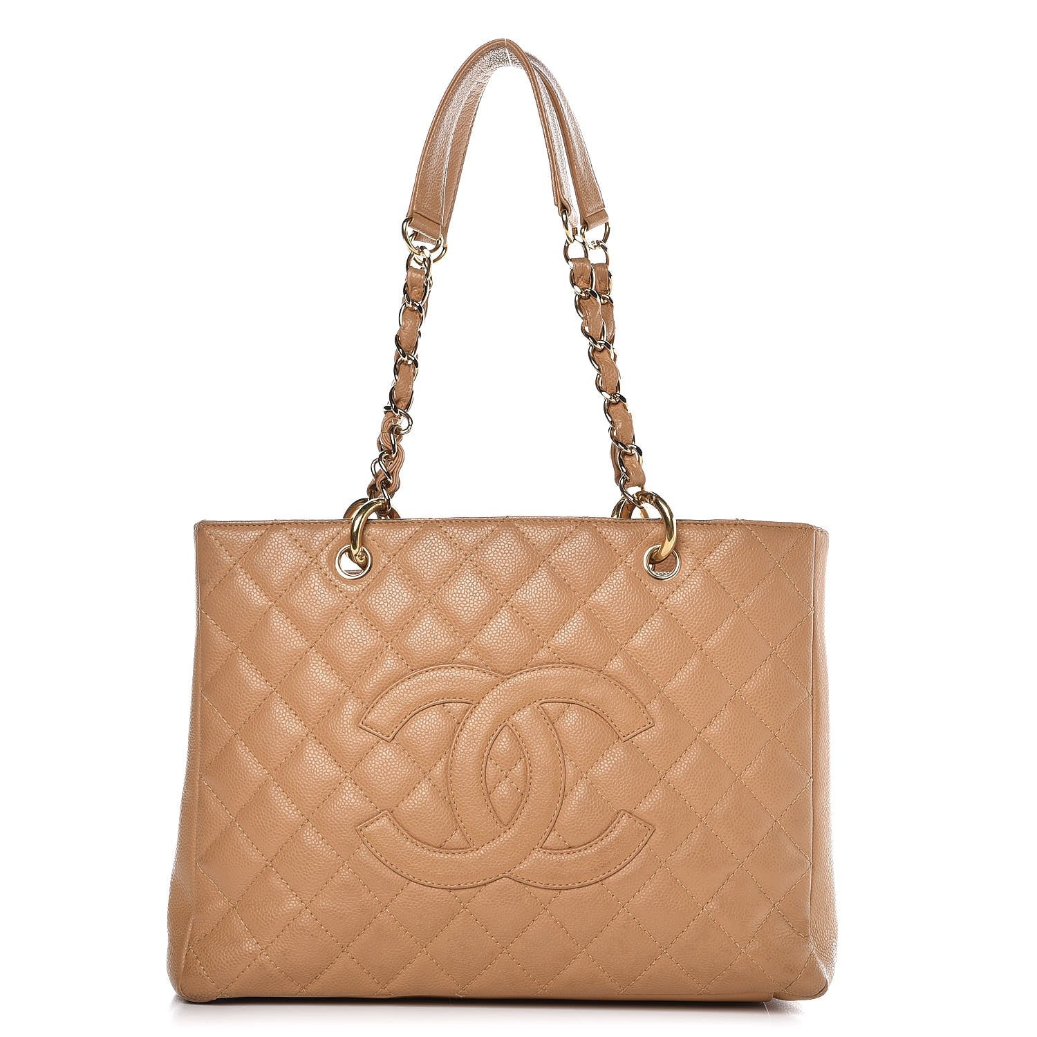 Chanel Caviar Quilted Grand Shopping Tote GST Beige 1 of 25