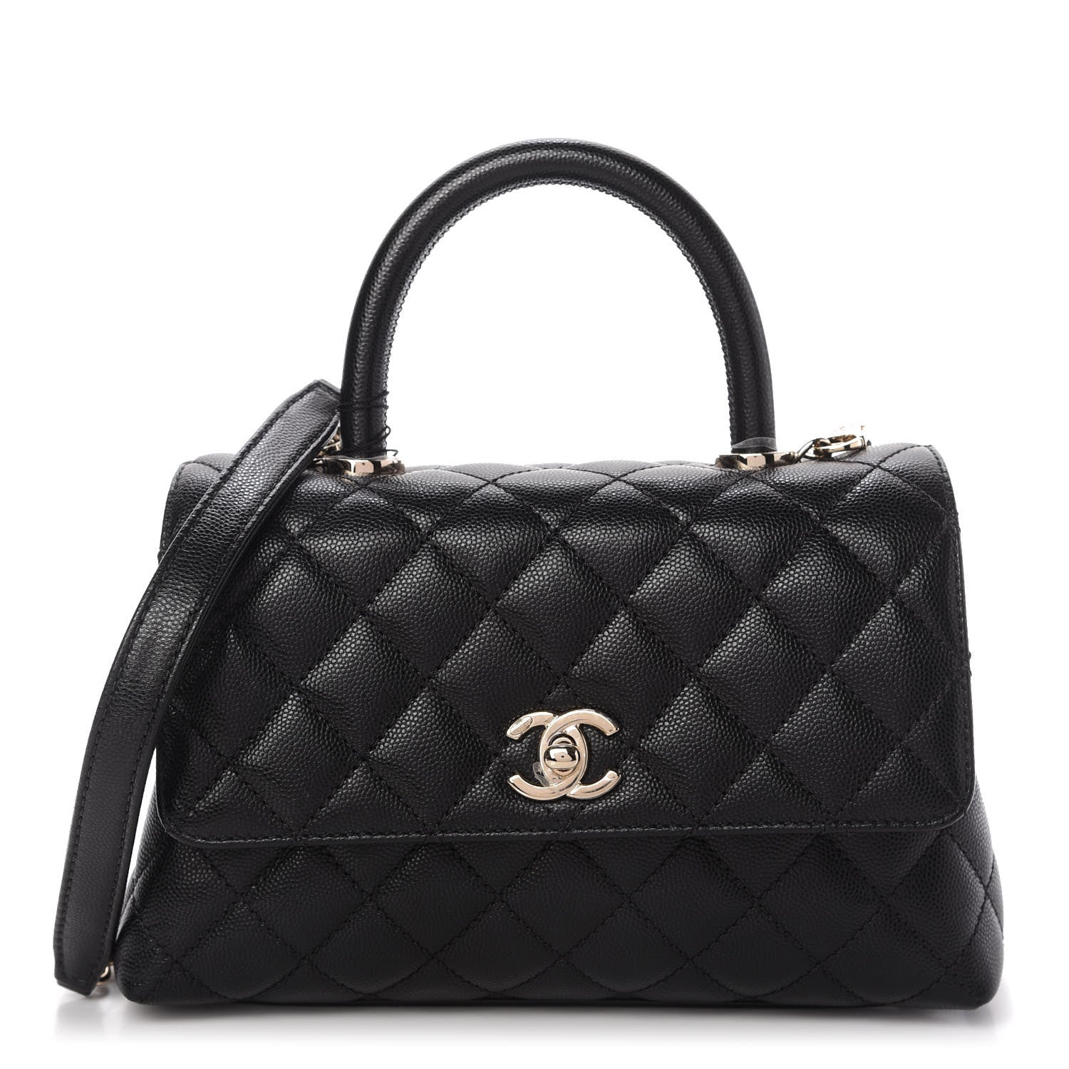Chanel Caviar Quilted Mini Coco Handle Flap Black 1 of 10