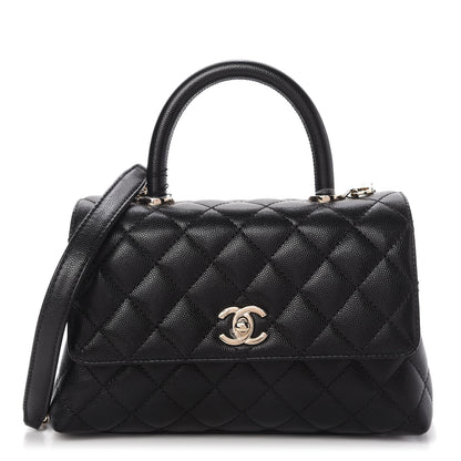 Chanel Caviar Quilted Mini Coco Handle Flap Black 1 of 10