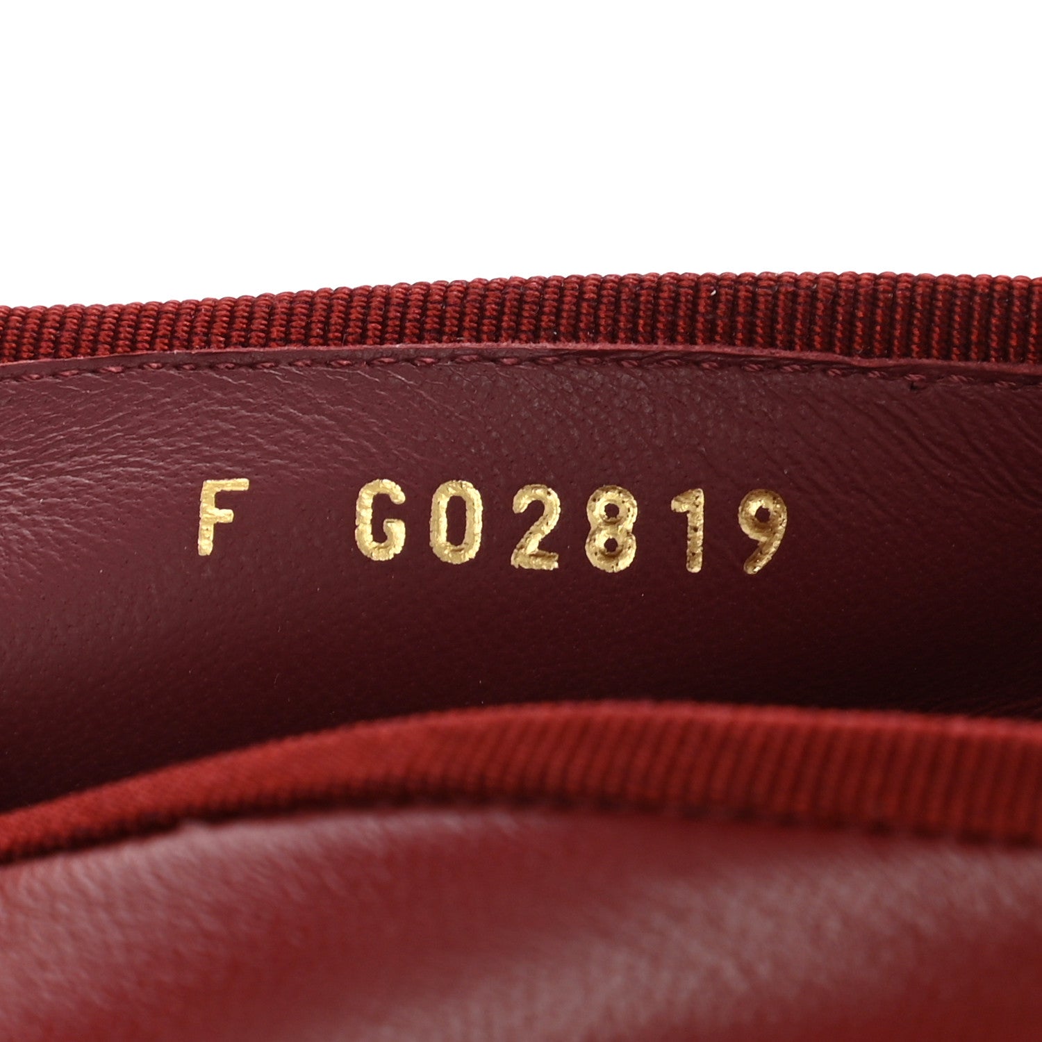 Chanel Lambskin Cap Toe Ballerina Flats 38 Burgundy 7 of 8