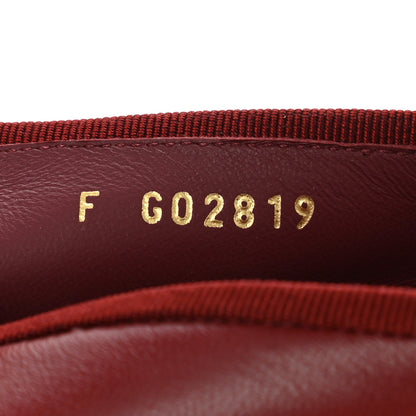 Chanel Lambskin Cap Toe Ballerina Flats 38 Burgundy 7 of 8
