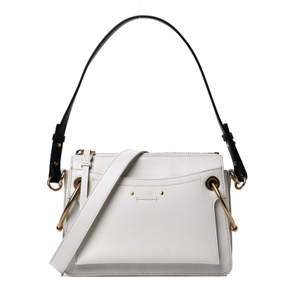Chloe Calfskin Suede Small Roy Bag Natural White 1 of 4