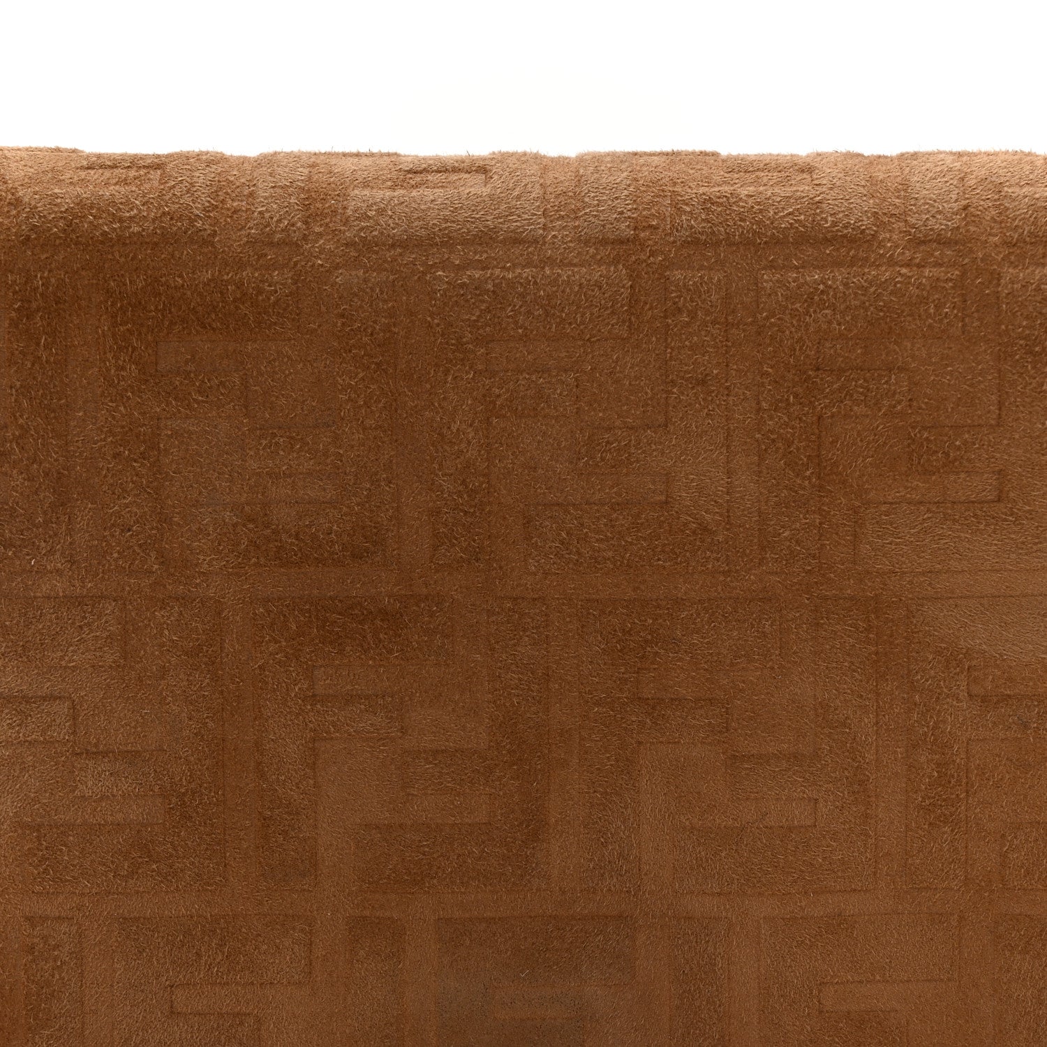 Fendi Vitello Grace Suede FF 1974 Embossed Mini Expandable Flap Bag Sand Sughero 8 of 11