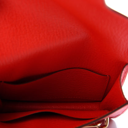 Hermes Chevre Mysore Roulis Slim Wallet Rouge De Coeur 6 of 7
