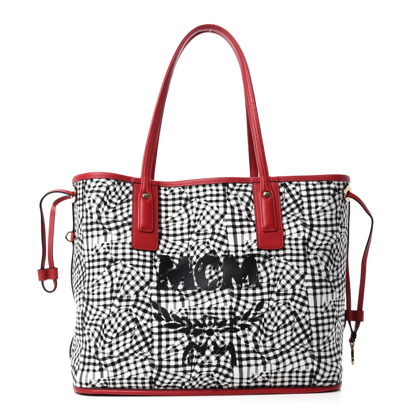Visetos Medium Liz Reversible Shopper Tote Ruby Red