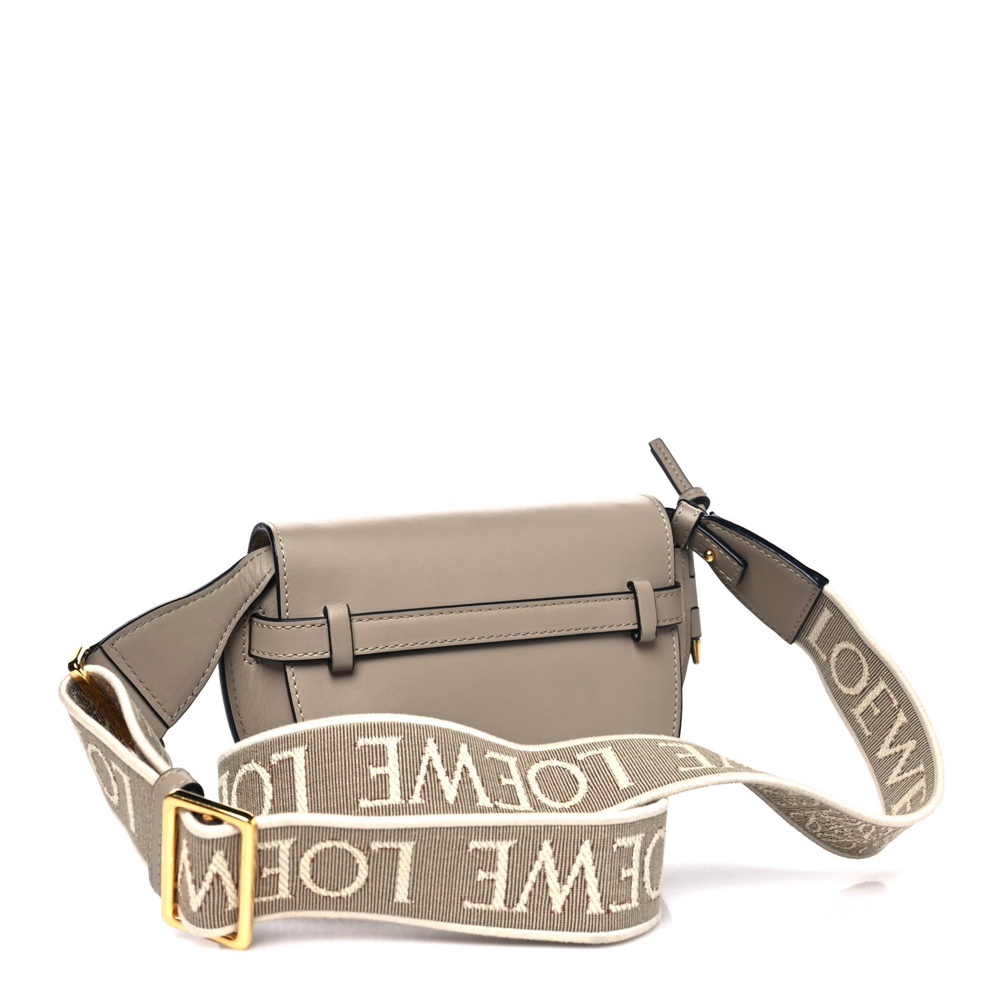 Calfskin Jacquard Mini Gate Dual Bag Clay
