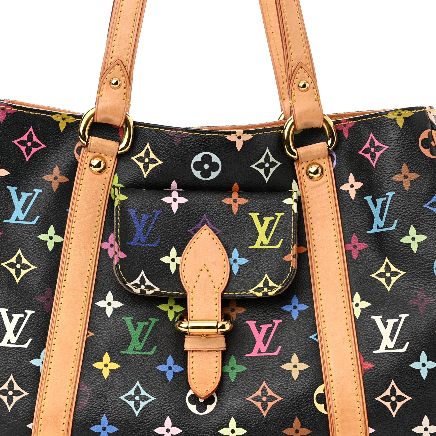 Louis Vuitton Monogram Multicolor Aurelia MM Black 8 of 12