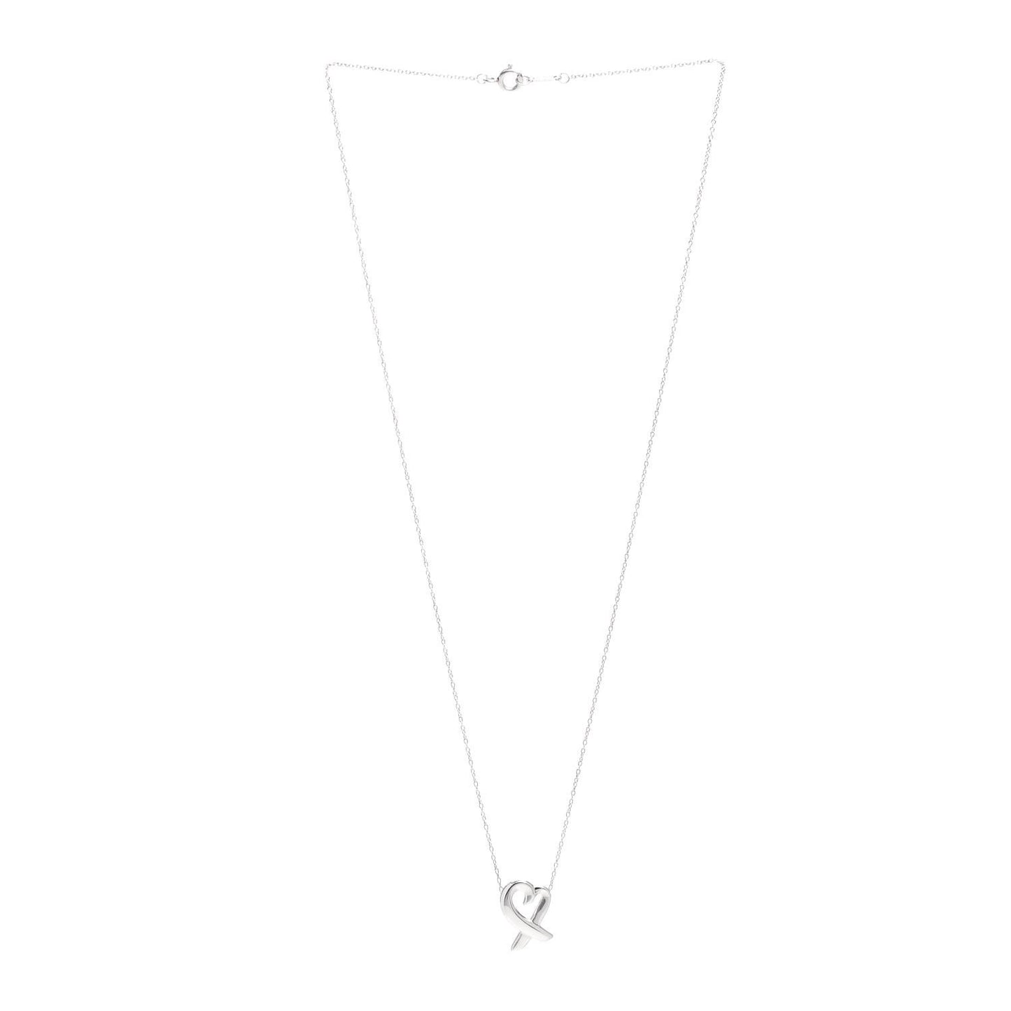 Sterling Silver Small Paloma Picasso Loving Heart Pendant Necklace