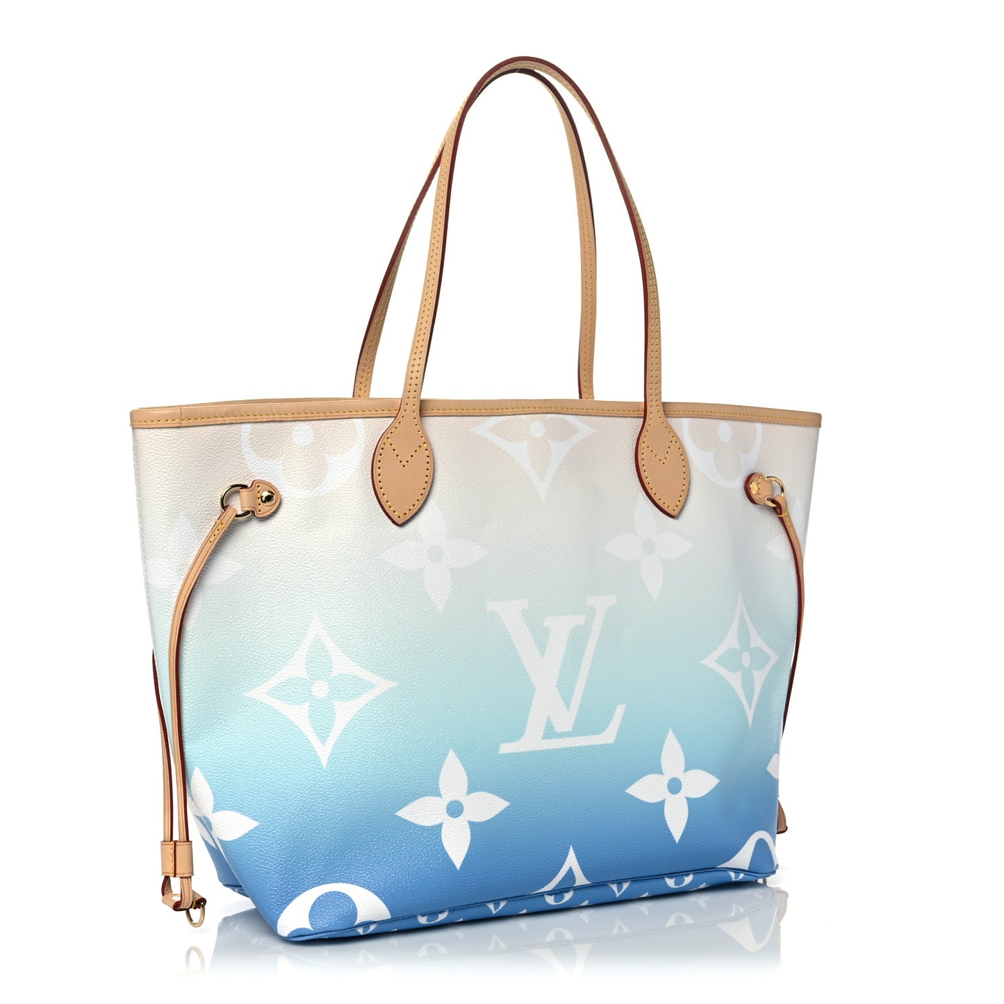 Monogram Giant By The Pool Neverfull MM Blue