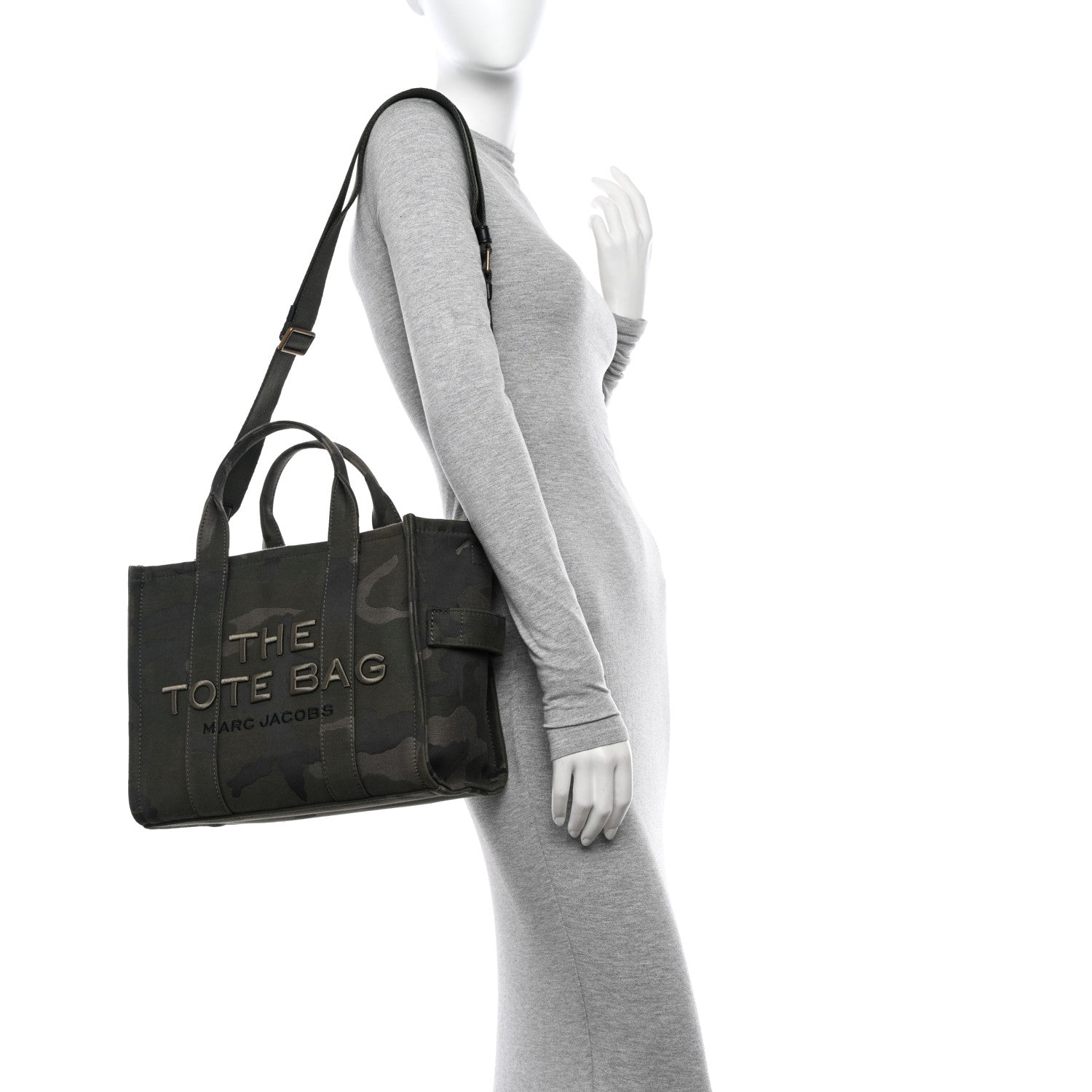 Marc Jacobs Canvas Camouflage Medium The Tote Bag Khaki 2 of 15