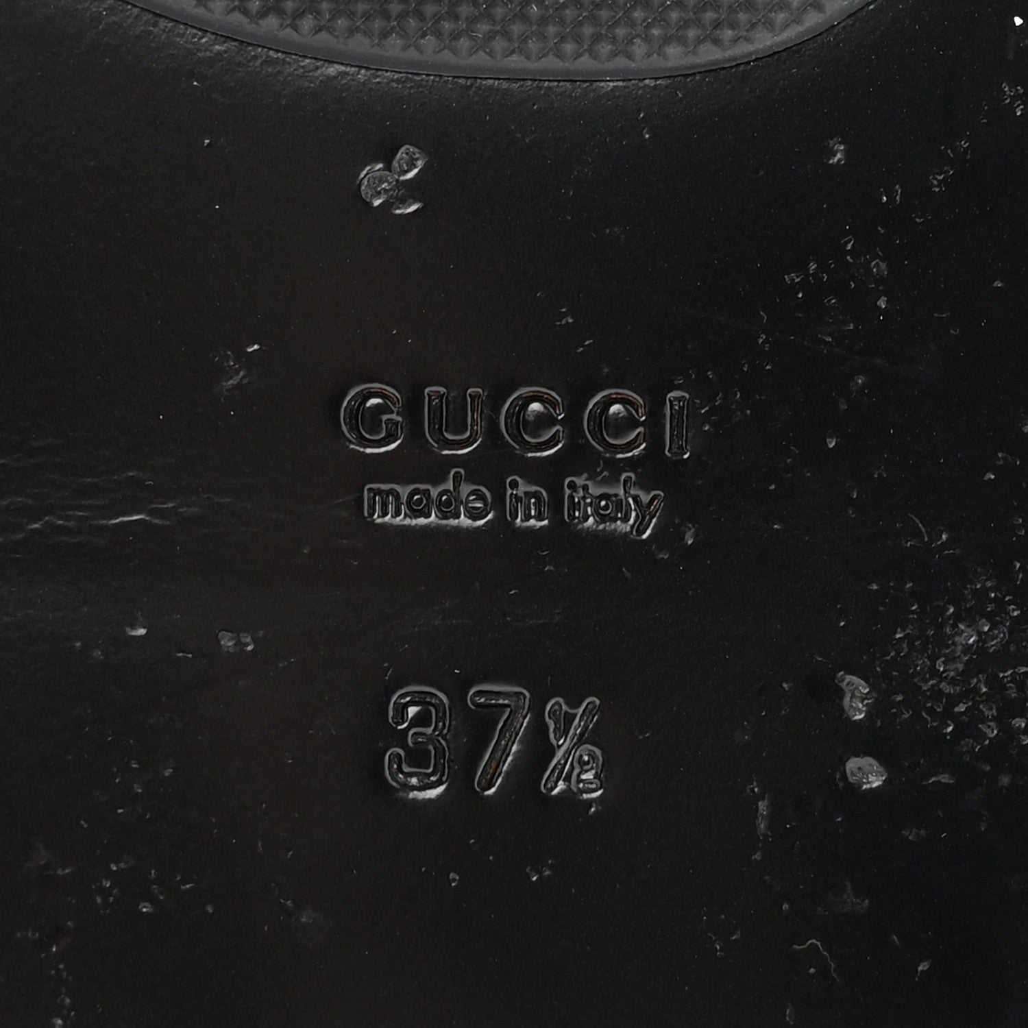 Gucci Calfskin GG Marmont Thong Sandals 37.5 Black 7 of 16