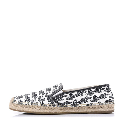 Louis Vuitton Canvas Mens Bidart Espadrilles 8 White Blue 1 of 8