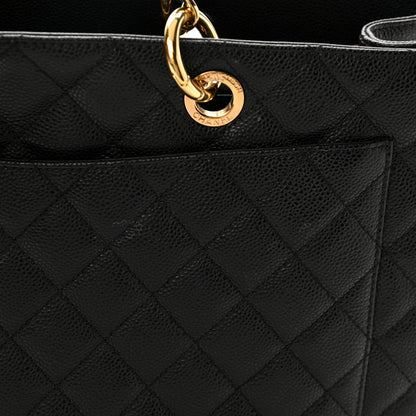 Chanel Caviar Quilted XL Grand Shopping Tote GST Black 16 of 17