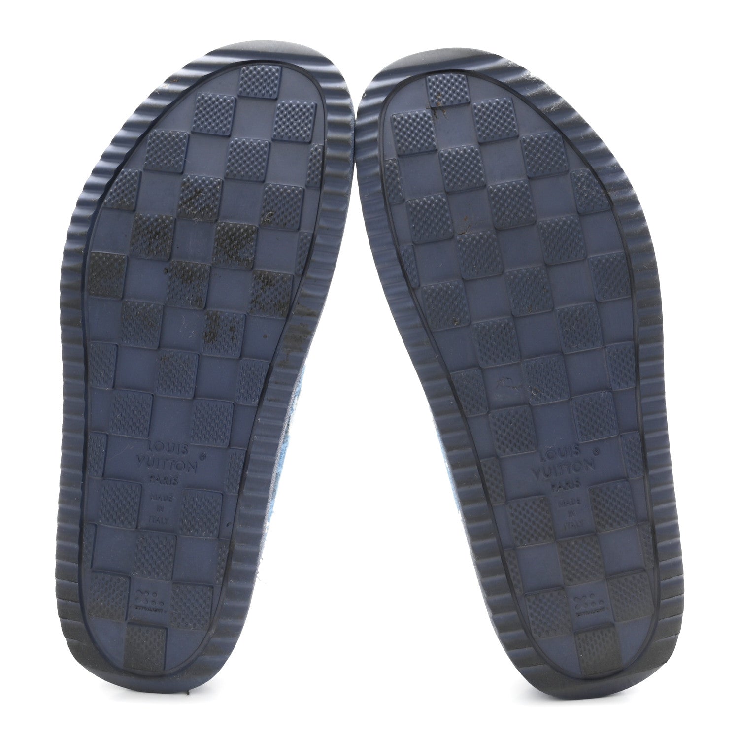 Louis Vuitton Monogram Patchwork Denim LV Easy Mule 11 Navy Blue 6 of 9