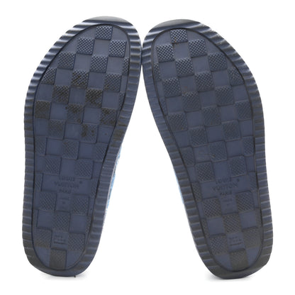 Louis Vuitton Monogram Patchwork Denim LV Easy Mule 11 Navy Blue 6 of 9