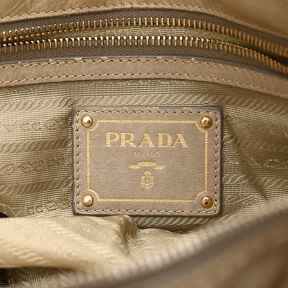 Prada Vitello Shine Shopping Satchel Cammeo 6 of 19