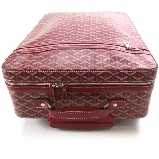 Goyardine Trolley MM Rolling Suitcase Red