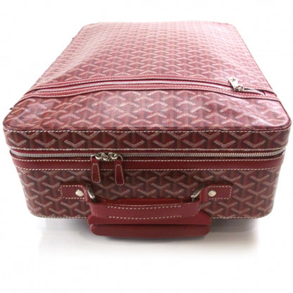 Goyard Goyardine Trolley MM Rolling Suitcase Red 4 of 10
