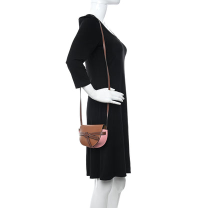 Loewe Calfskin Mini Gate Crossbody Bag Pastel Pink Tan 2 of 8
