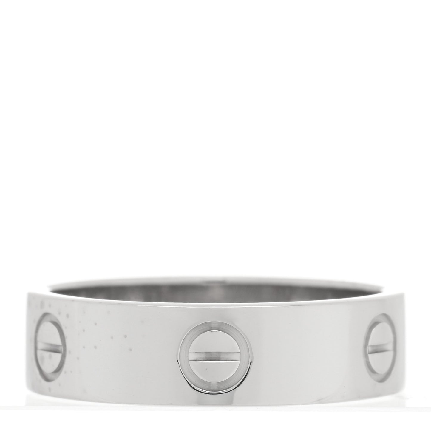 18K White Gold 5.5mm LOVE Ring 61 9.5
