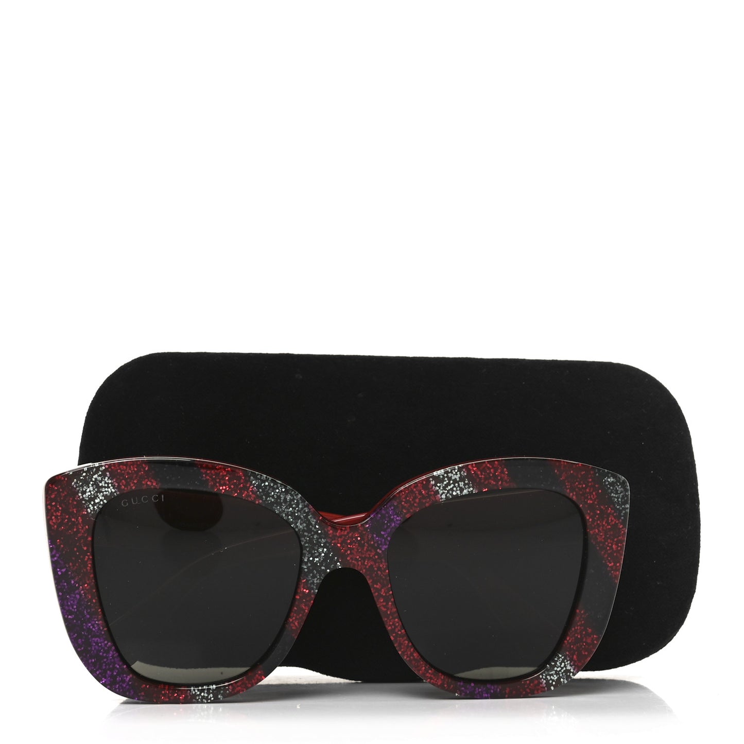 Acetate Glitter Sunglasses GG0327S Red
