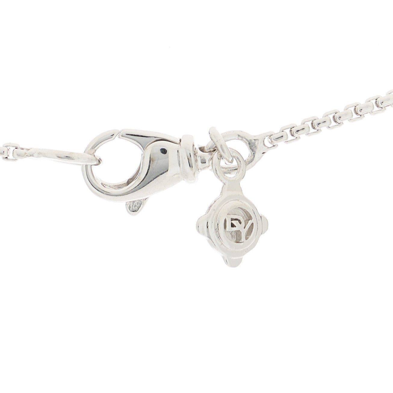 Sterling Silver Diamond 10.5mm Petite Starburst Pendant Necklace