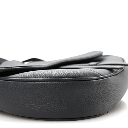 Christian Dior Calfskin Atelier Signature Print Mens Saddle Bag Grey 8 of 10