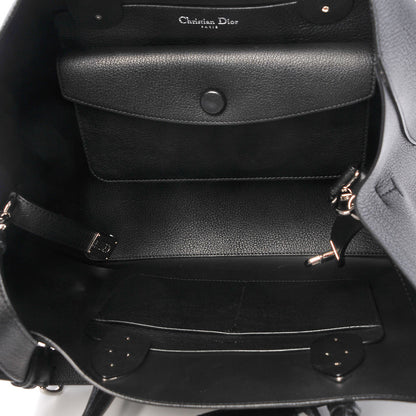 Christian Dior Supple Grained Calfskin Large Open Bar Tote Black 6 of 7