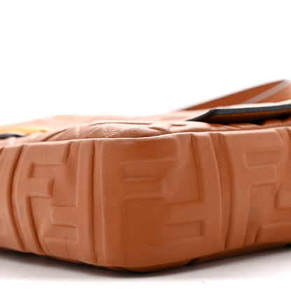 Fendi Nappa FF 1974 Embossed Baguette Coloniale 10 of 16