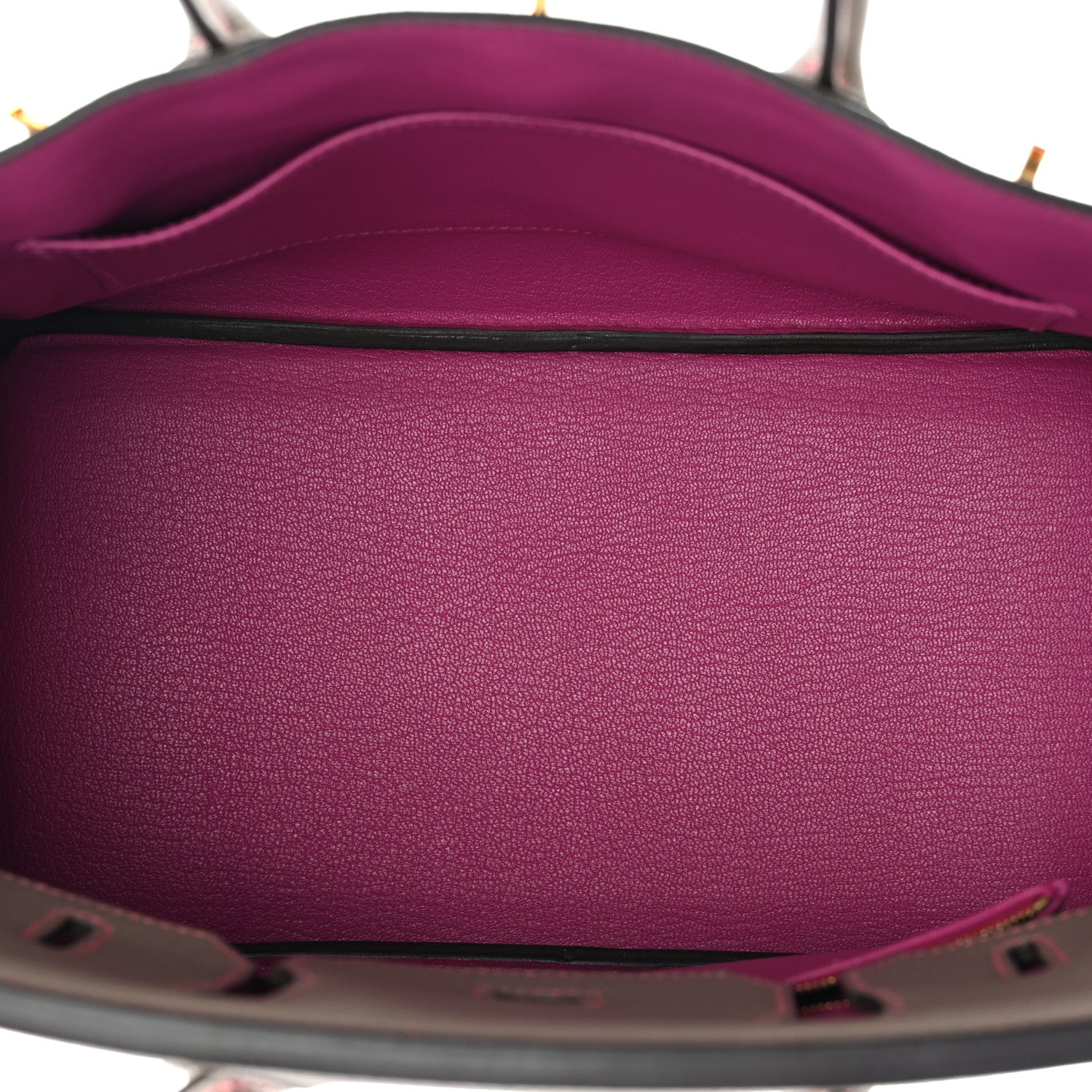 Hermes Togo Horseshoe Birkin 30 Etoupe Rose Pourpre 5 of 11