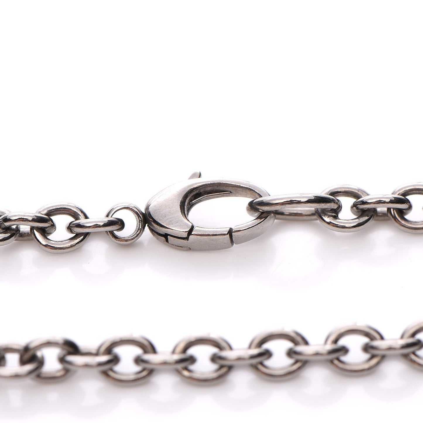 Bamboo Horsebit Necklace Large Silver