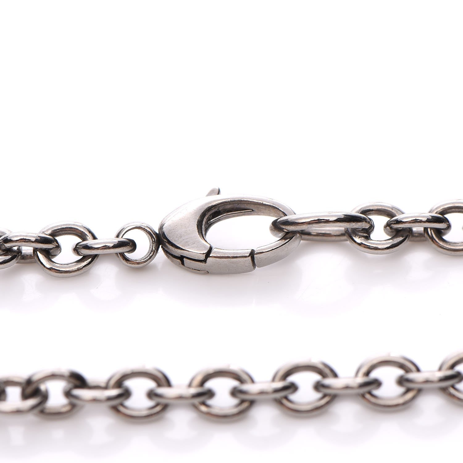 Gucci Bamboo Horsebit Necklace Large Silver 6 of 7