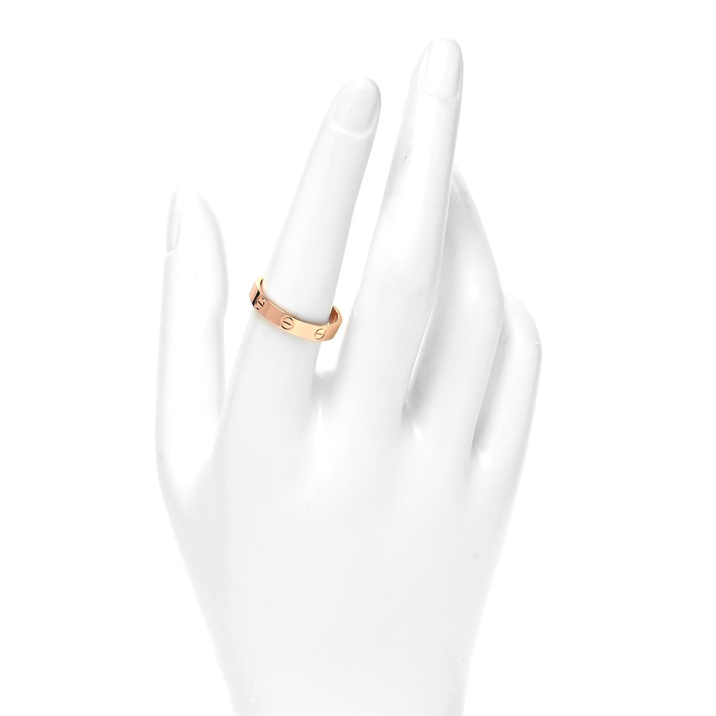 18K Pink Gold 4mm LOVE Wedding Band Ring 57 8