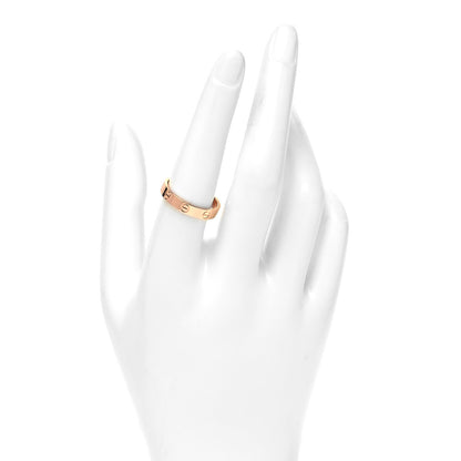 Cartier 18K Pink Gold 4mm LOVE Wedding Band Ring 57 8 2 of 5