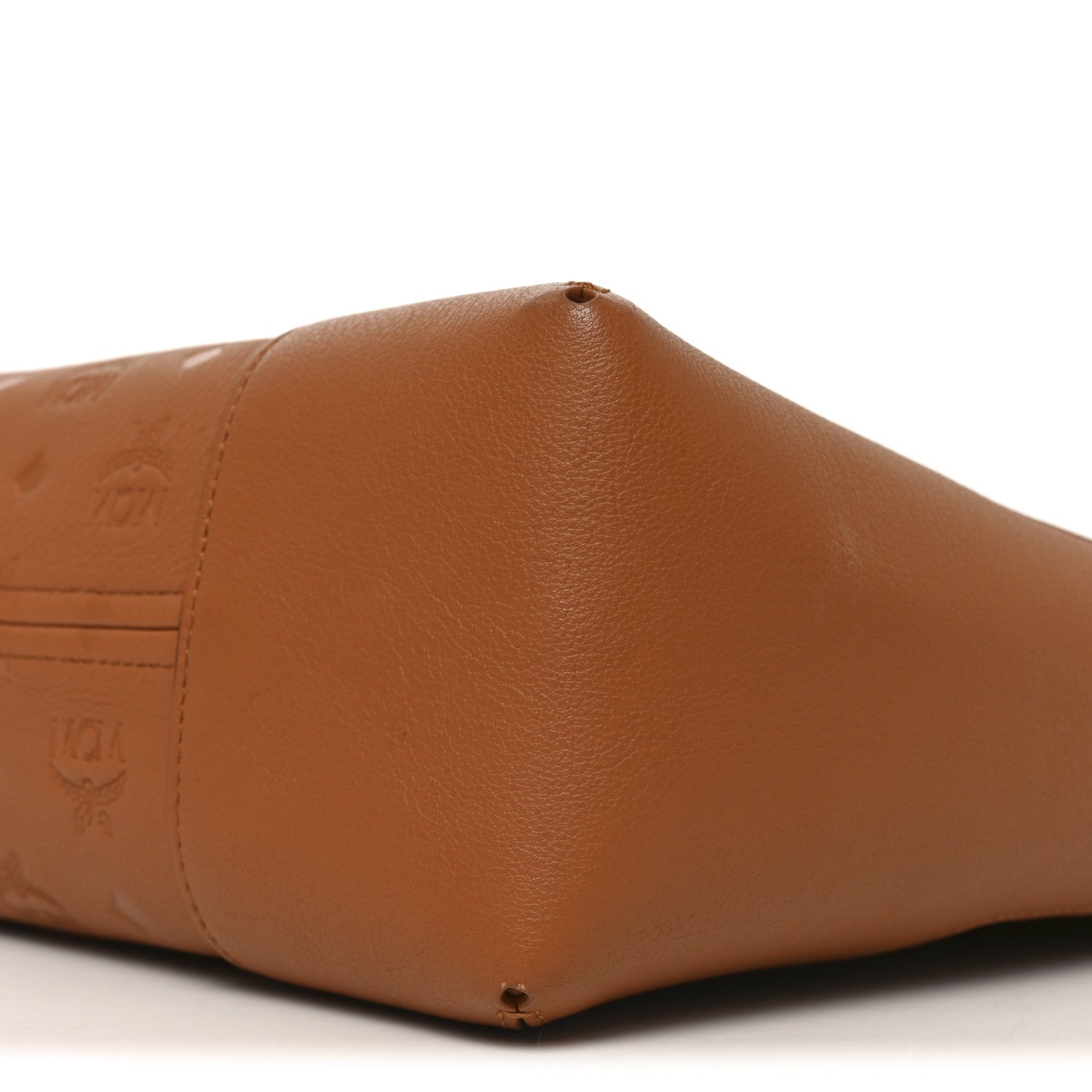 MCM Calfskin Ottomar Monogram Large Klara Hobo Cognac 9 of 9