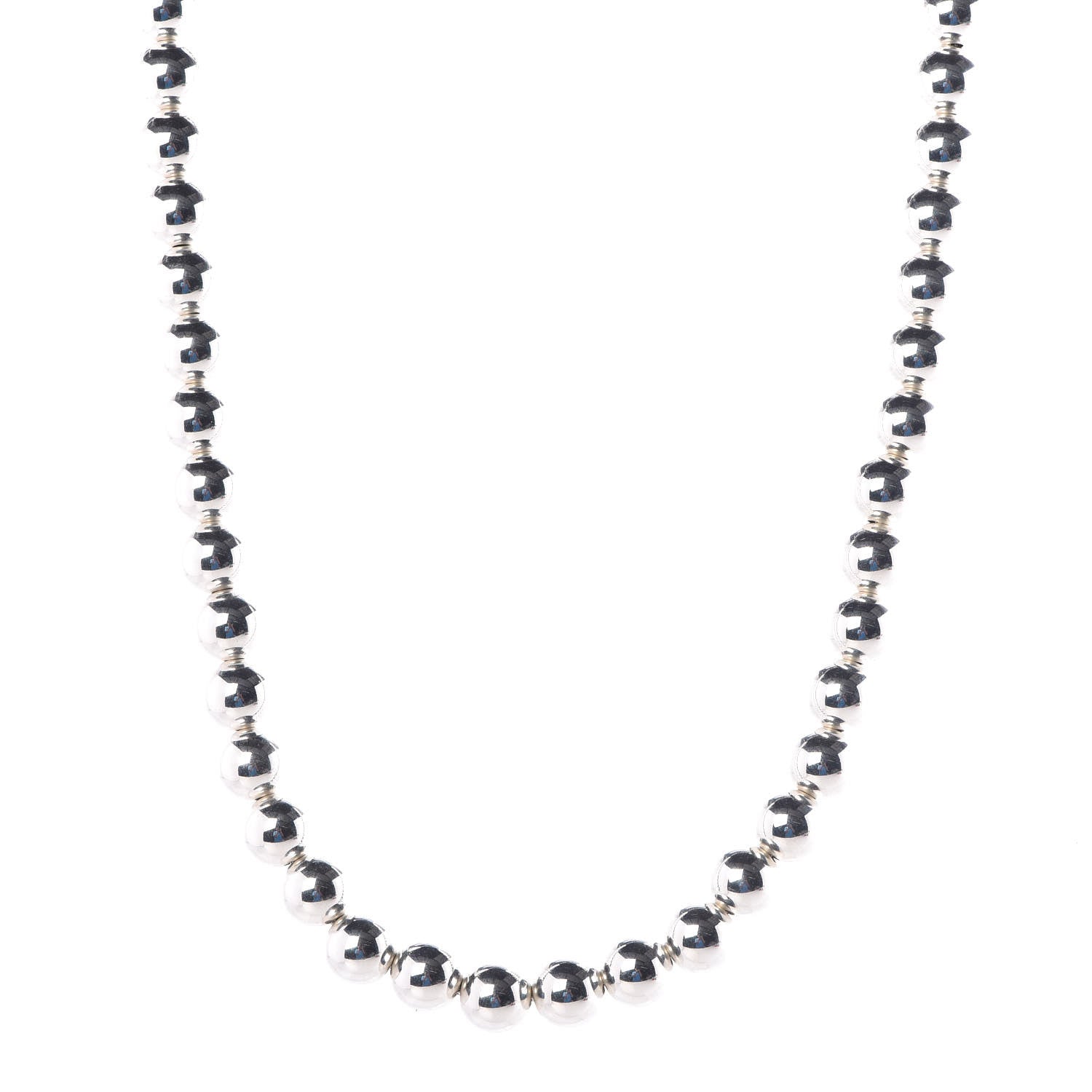 Tiffany Sterling Silver 10mm HardWear Ball Necklace 1 of 6