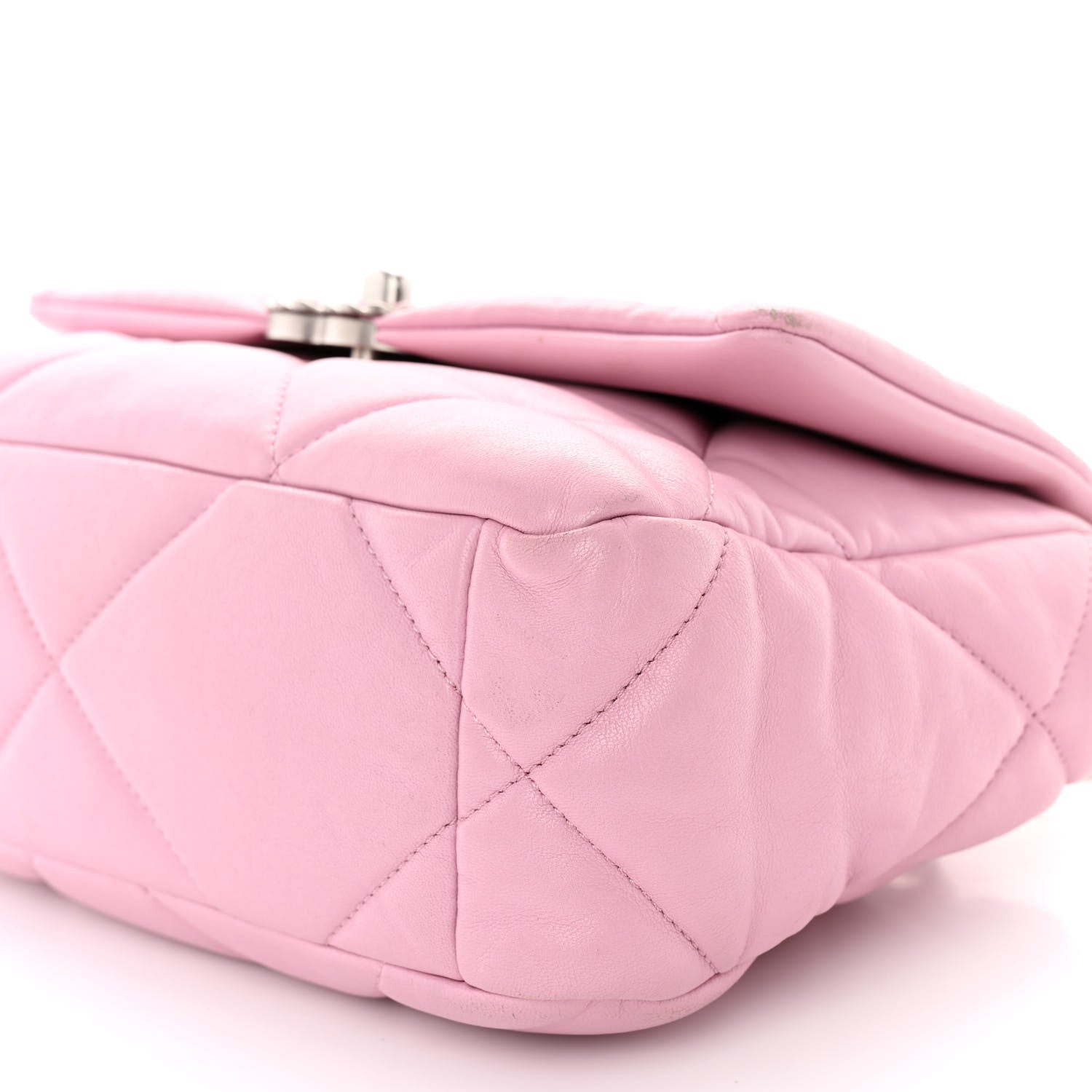Chanel Lambskin Quilted Medium Chanel 19 Flap Pink 10 of 17