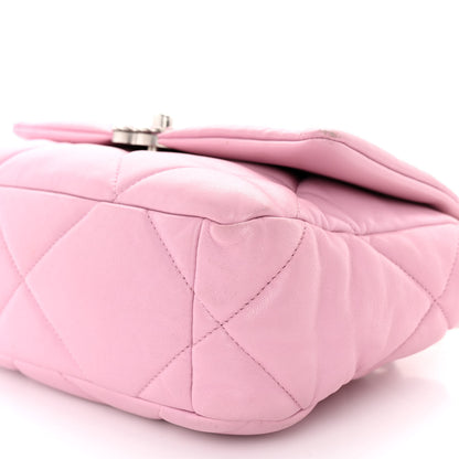 Chanel Lambskin Quilted Medium Chanel 19 Flap Pink 10 of 17