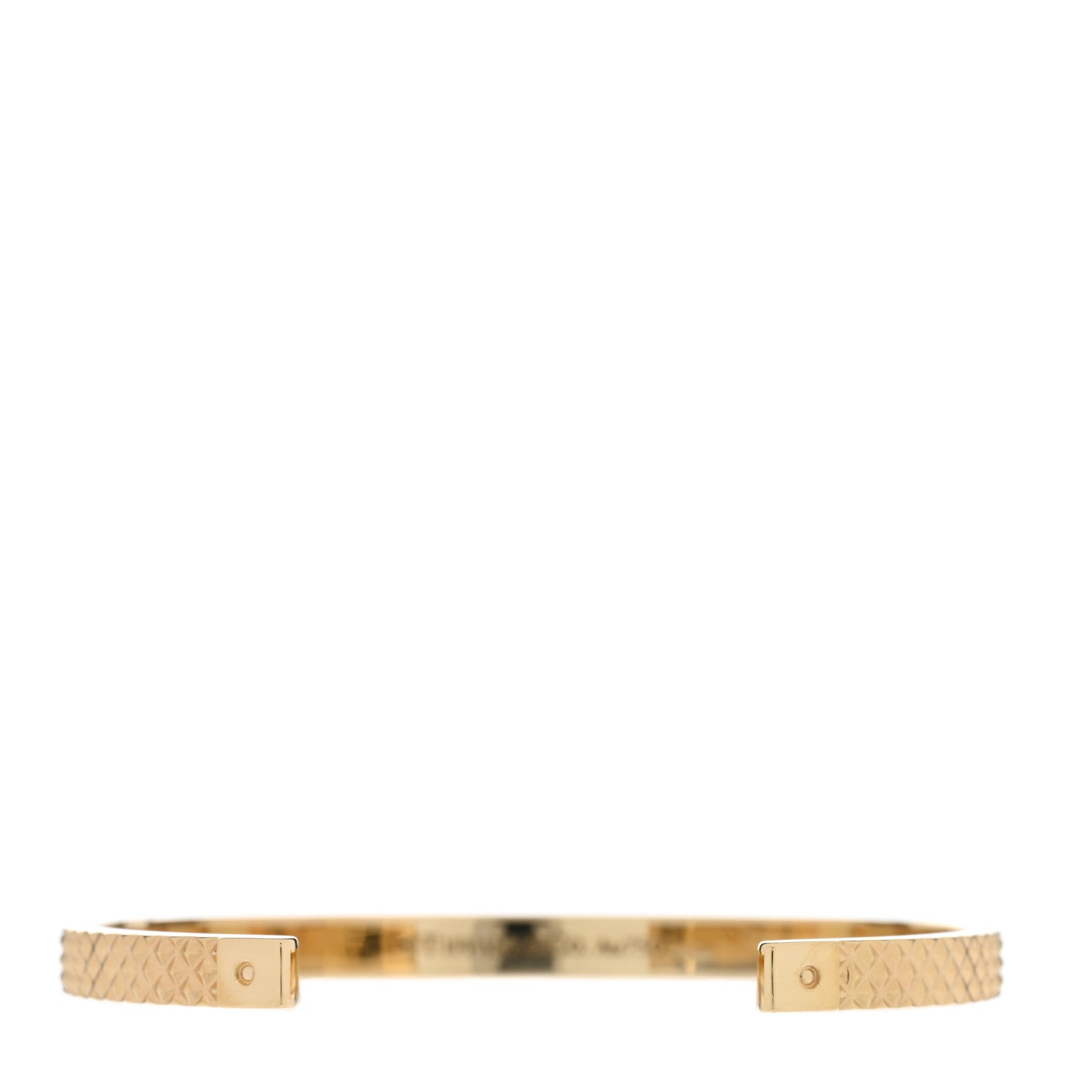 Tiffany 18K Yellow Gold Narrow Diamond Point Cuff Bracelet 2 of 4