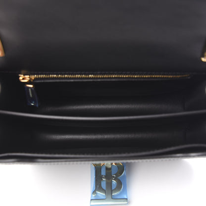 Burberry Calfskin Monogram Embossed Small TB Chain Bag Black 4 of 8