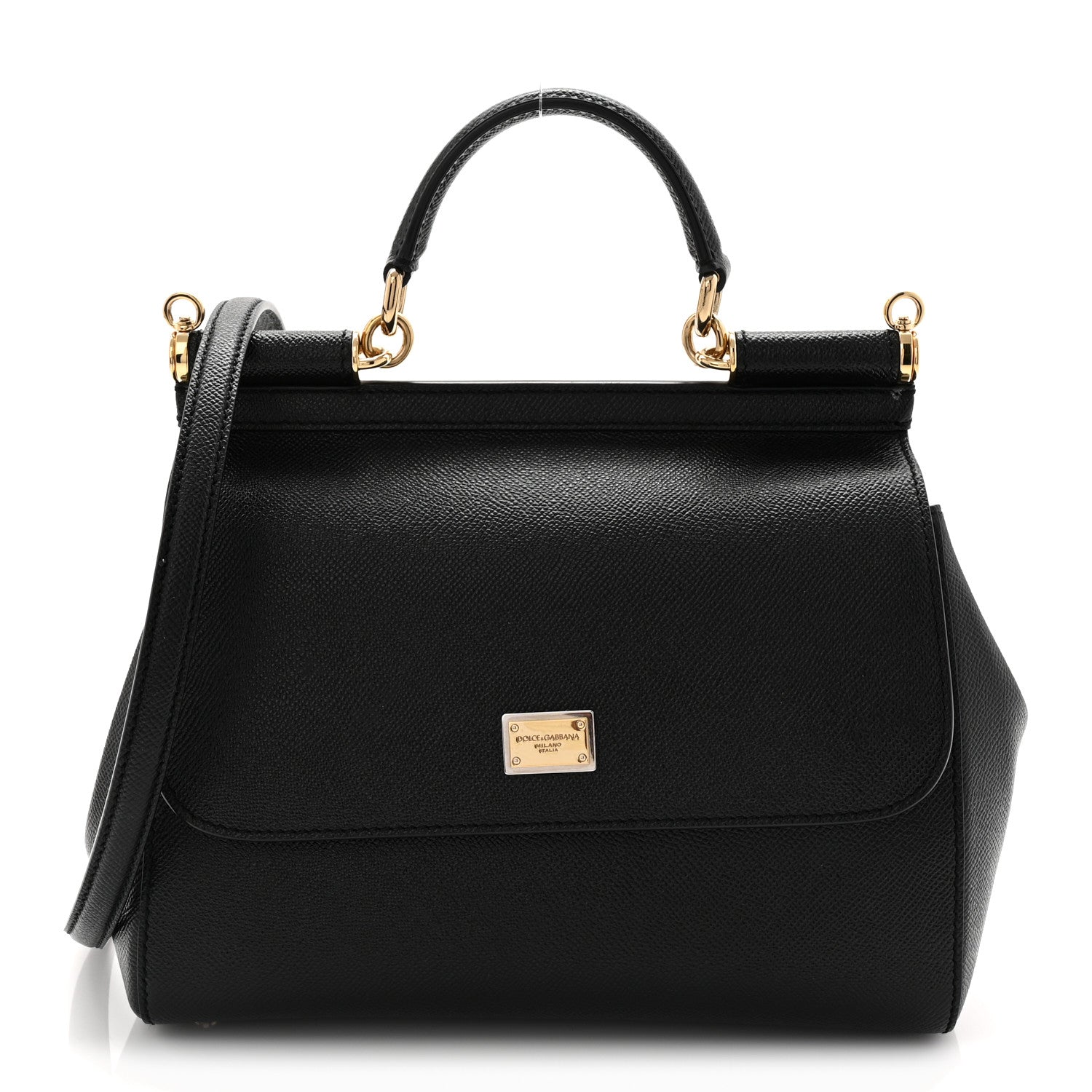 Dolce & Gabbana Dauphine Medium Miss Sicily Satchel Black 1 of 10